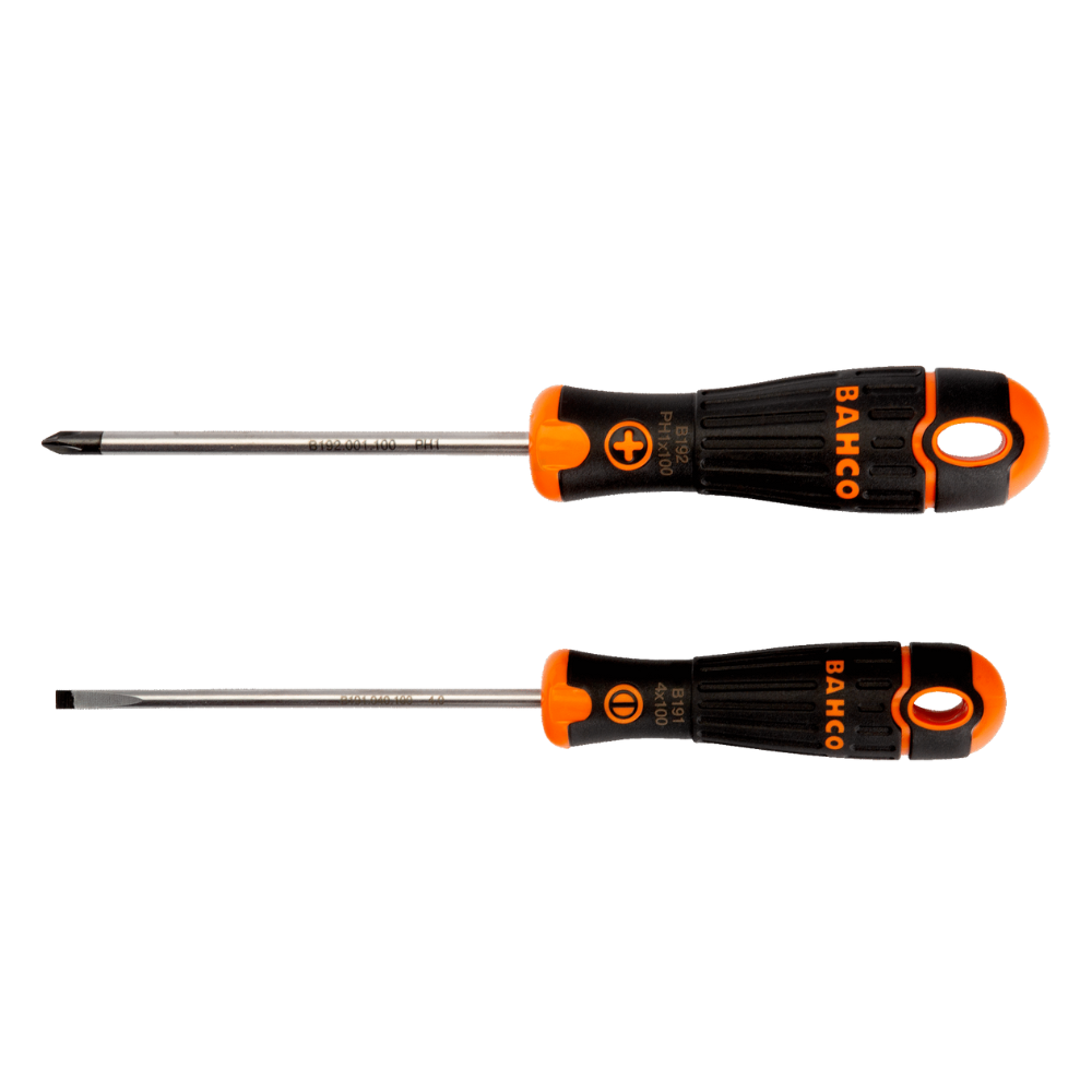 Juego Atornilladores Con Mango Goma 2 Piezas BAHCO