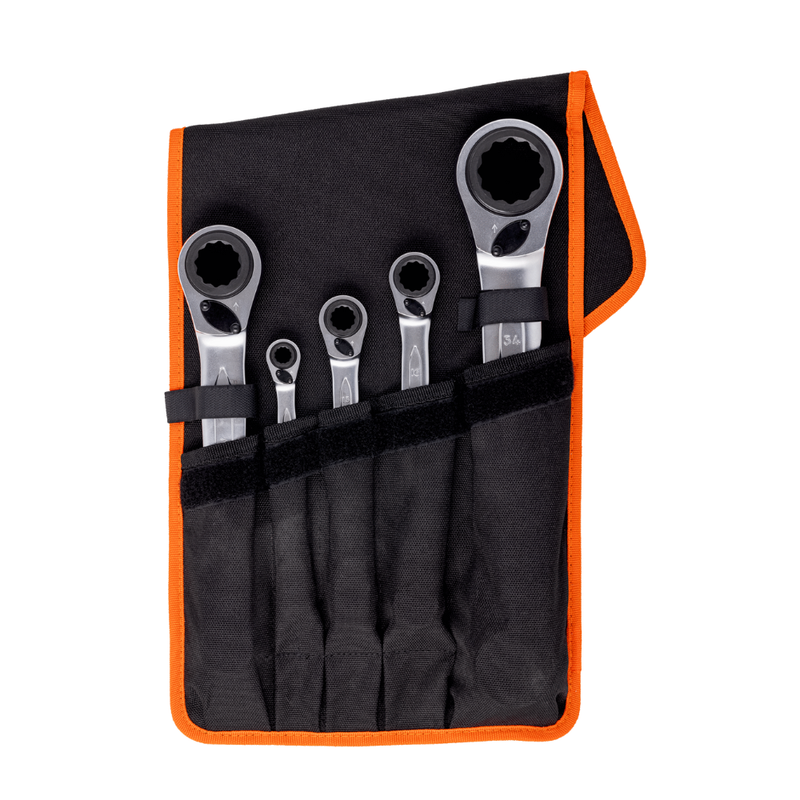 Juego Llaves Corona Chicharra 8 a 36mm 5 Piezas BAHCO