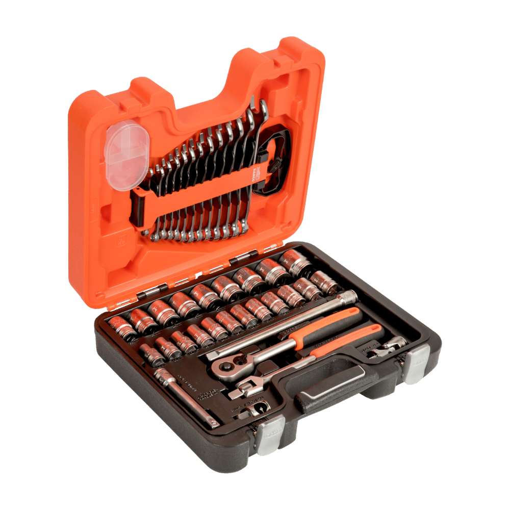 Juego de dados de 1/2 con carraca y llaves Punta y Corona combinadas BAHCO