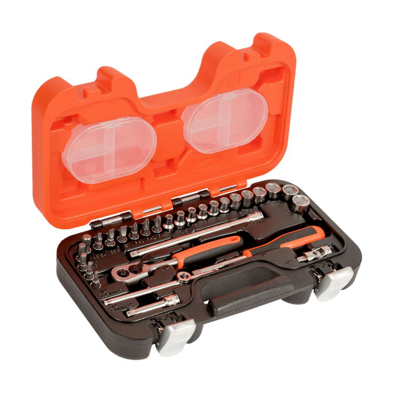 Juego de Dados con Chicharra/Carraca y Puntas Varias 29 Piezas BAHCO