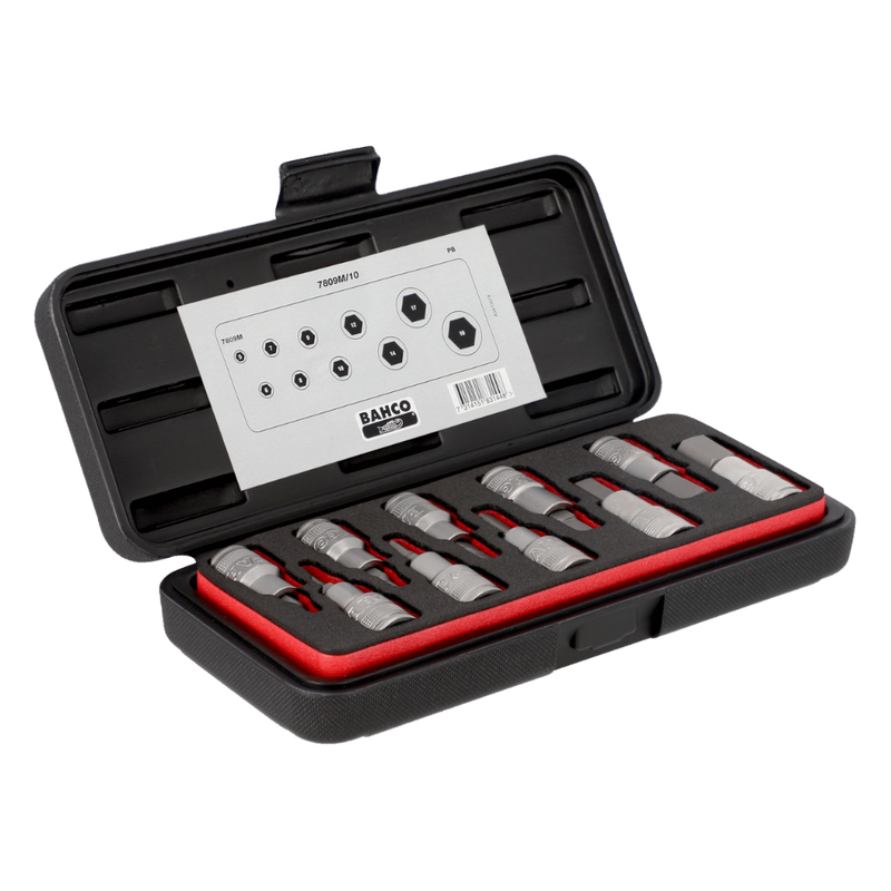 Juego de Dados para cabeza hexagonal C-1/2 - 5 a 19mm BAHCO