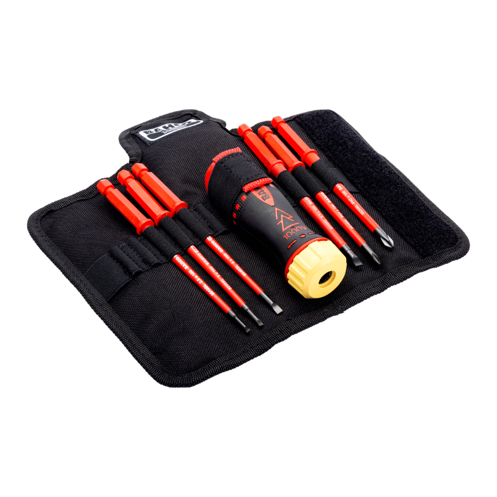 Set destornillador puntas intercambiables BAHCO 7 PCS aislado 1000V