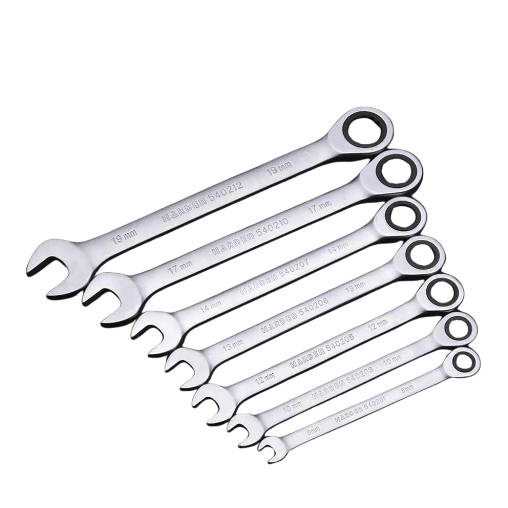 Set de Llaves punta corona con Chicharra 7 piezas Harden