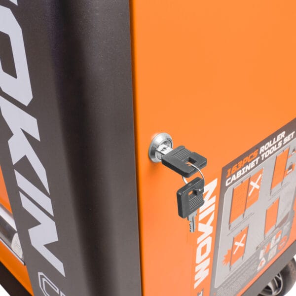 Carro porta herramientas para taller 6 cajones 163 piezas Wokin