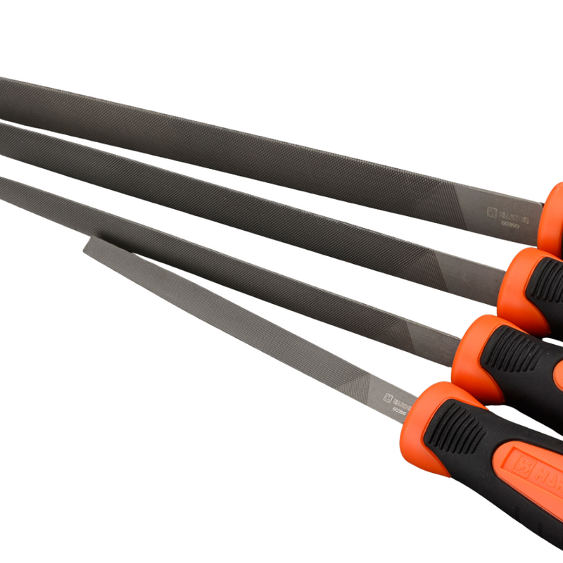 Lima triangular 10 con mango de fibra Harden