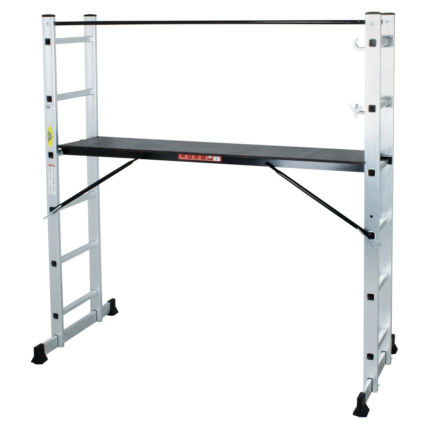 Escalera andamio 2 secciones 6 peldaños 252 m