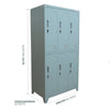 LOCKER 3 CUERPOS 6 CASILLEROS