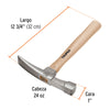 MARTILLO LADRILLERO TRUPER M/MADERA HICKORY 24 OZ.# ML-24 (16861)