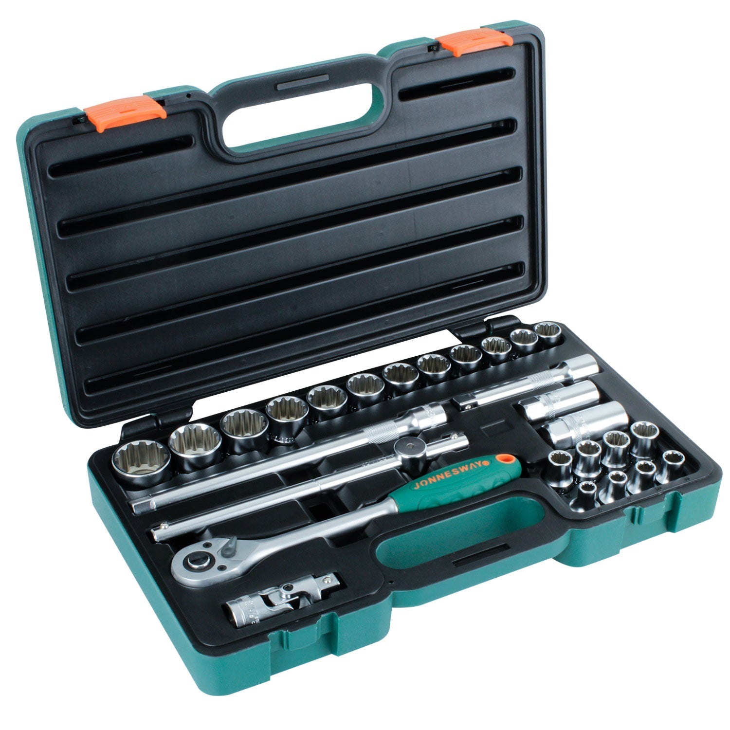 Juego de dados poligonales 1/2 métricos 27 piezas