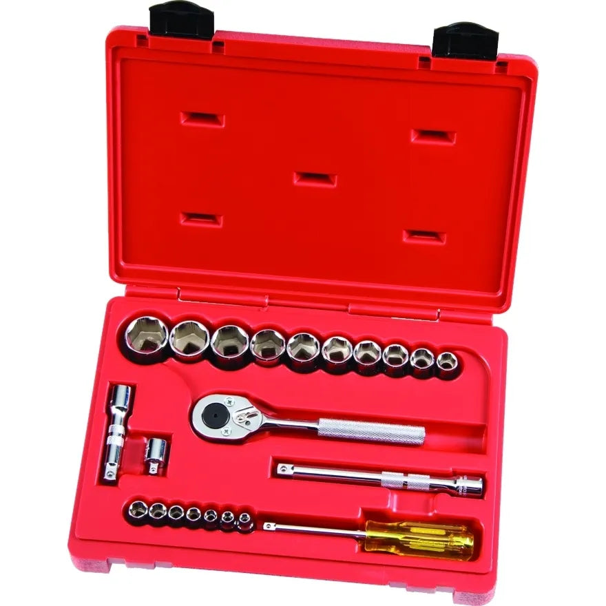 Jgo. dados []1/4 y []3/8 22 pzas (j47152) - PROTO