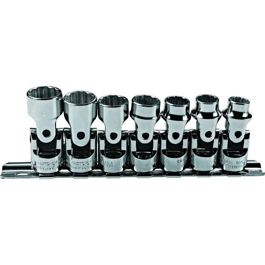 Jgo. dados []3/8 art. 9-15 mm 7 pz. (j52200) - PROTO