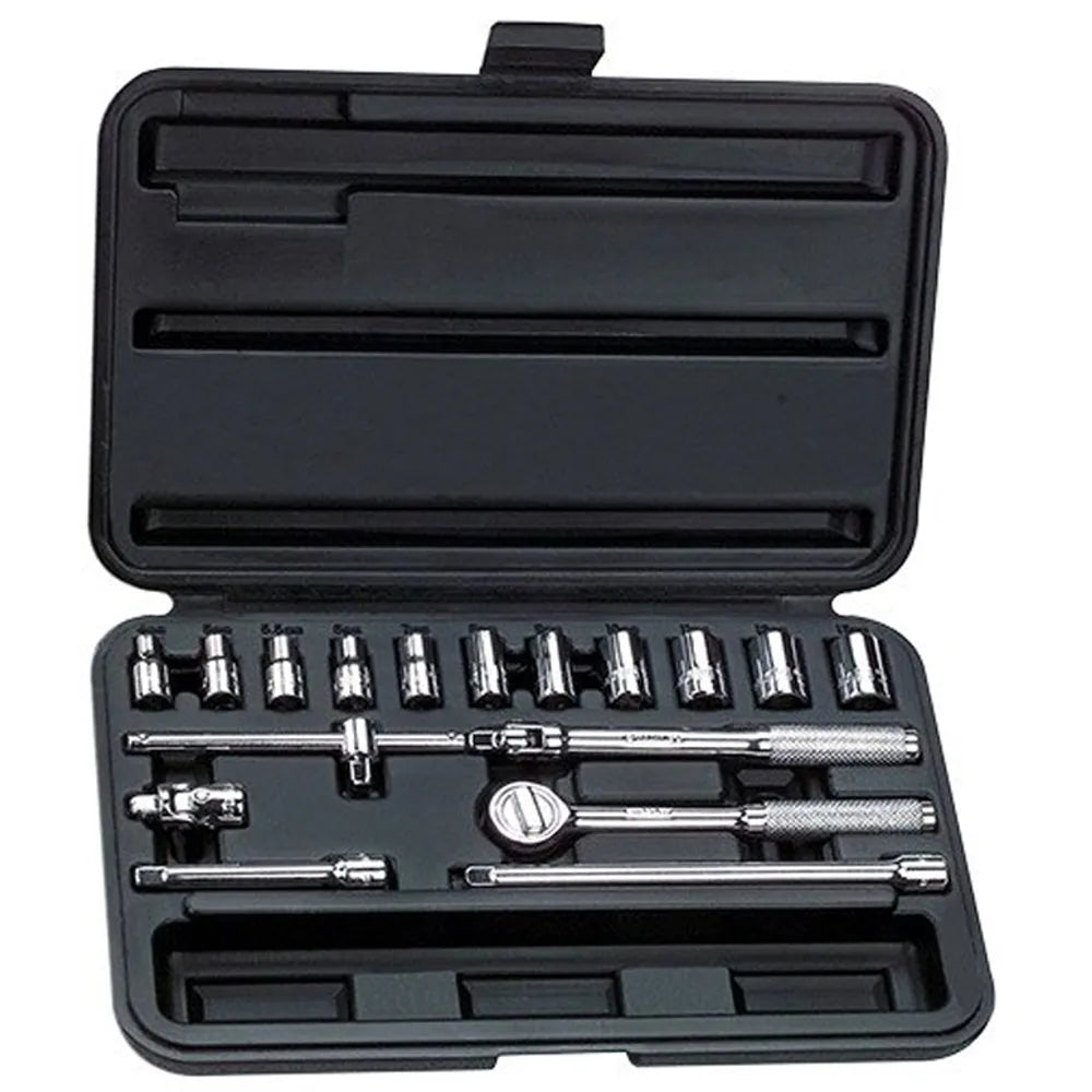 Jgo. dados []1/4 5/32-1/2 17 pzas. (86-118) - STANLEY