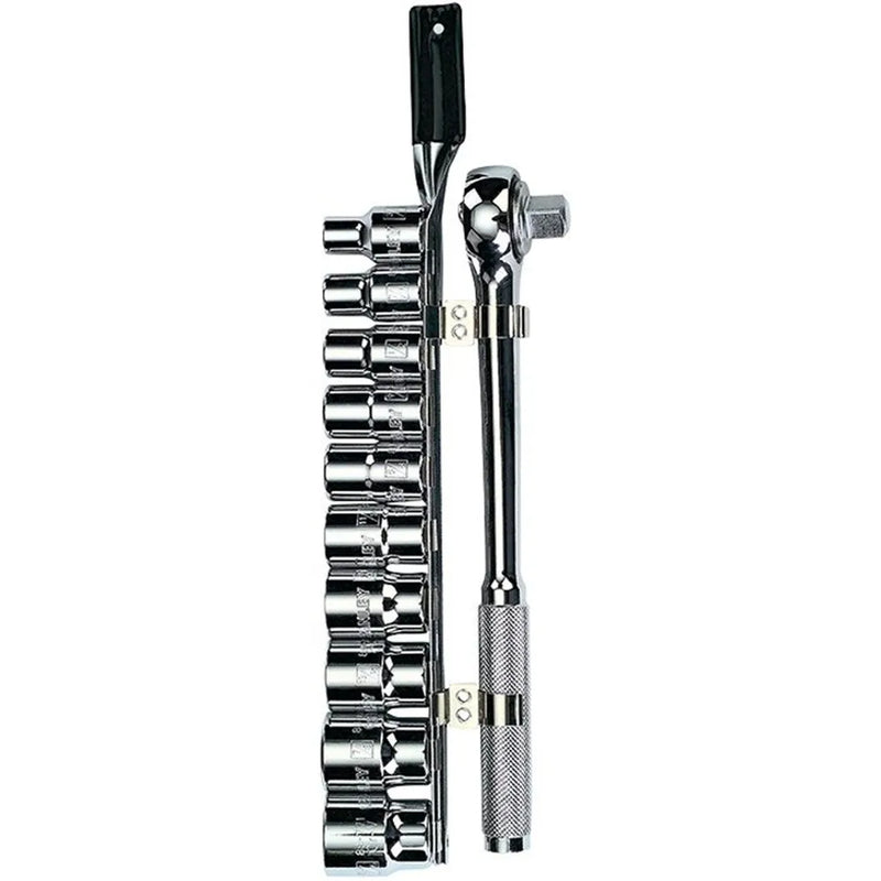 Jgo. dados []1/2 10-19 mm. 11 pzas. (86-734) - STANLEY