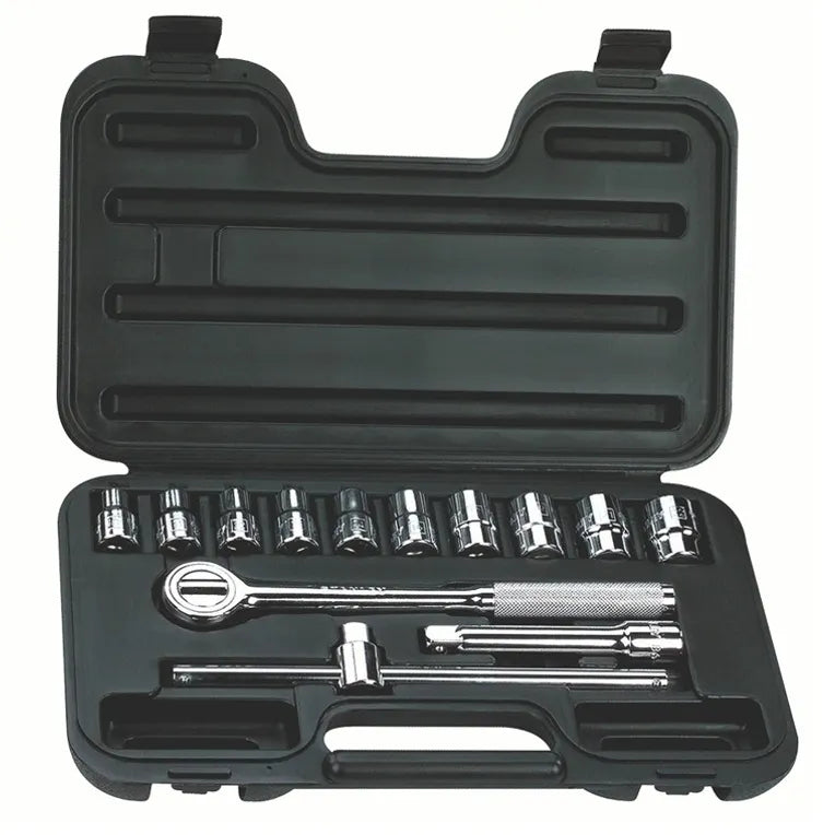 Jgo. dados []1/2 10-22 mm. 14 pzas. (86-501) - STANLEY