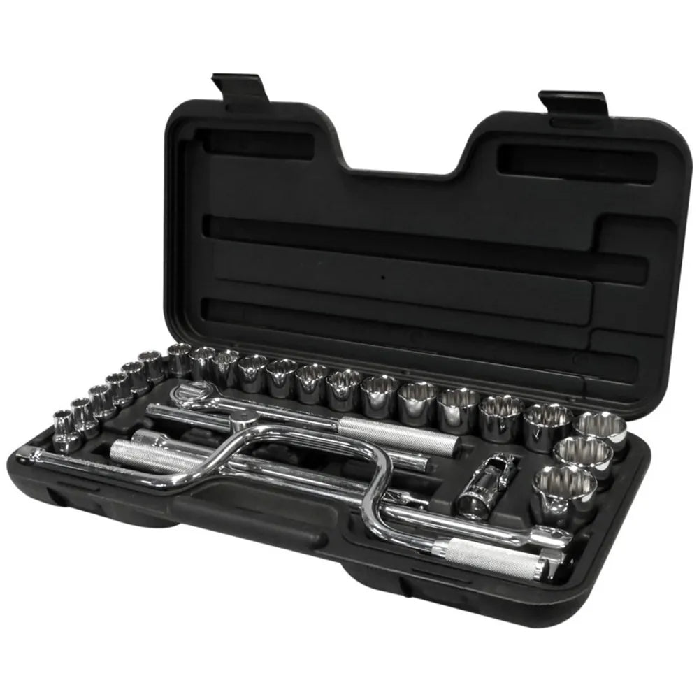 Jgo. dados []1/2 10-32 mm. 29 pzas. (86-504) - STANLEY