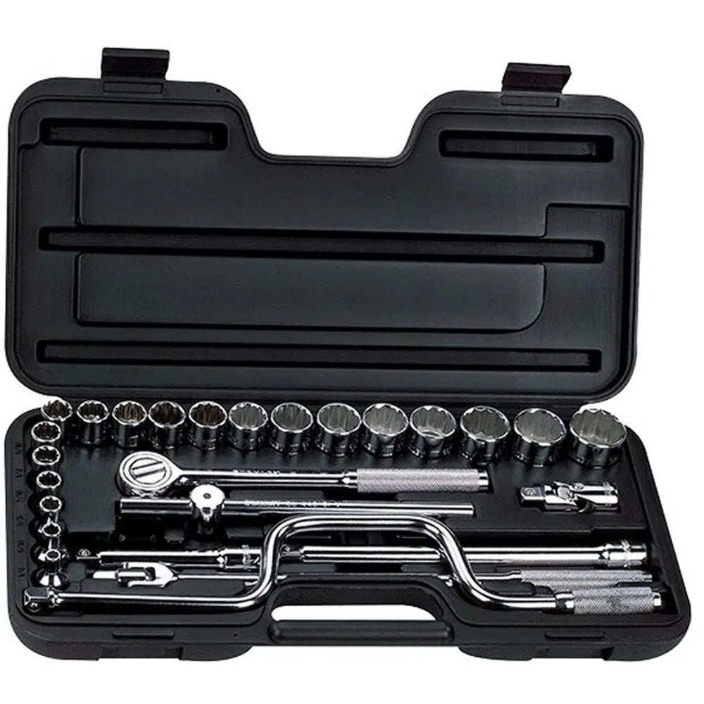 Jgo. dados []1/2 1/4-1.1/4 27 pzas. (86-505) - STANLEY