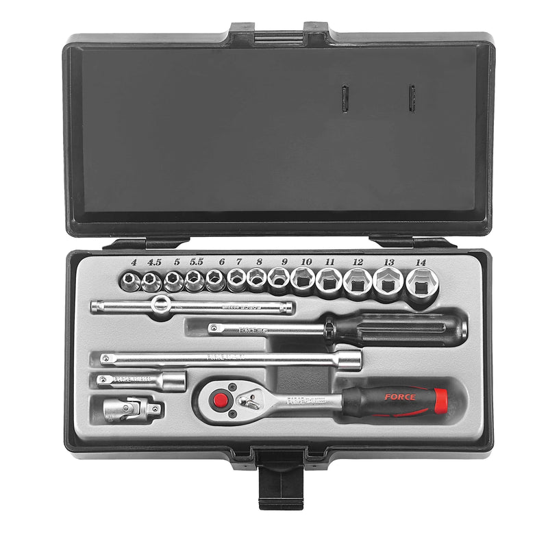 Jgo. dados []1/4 4-14 mm. (2203) - FORCE