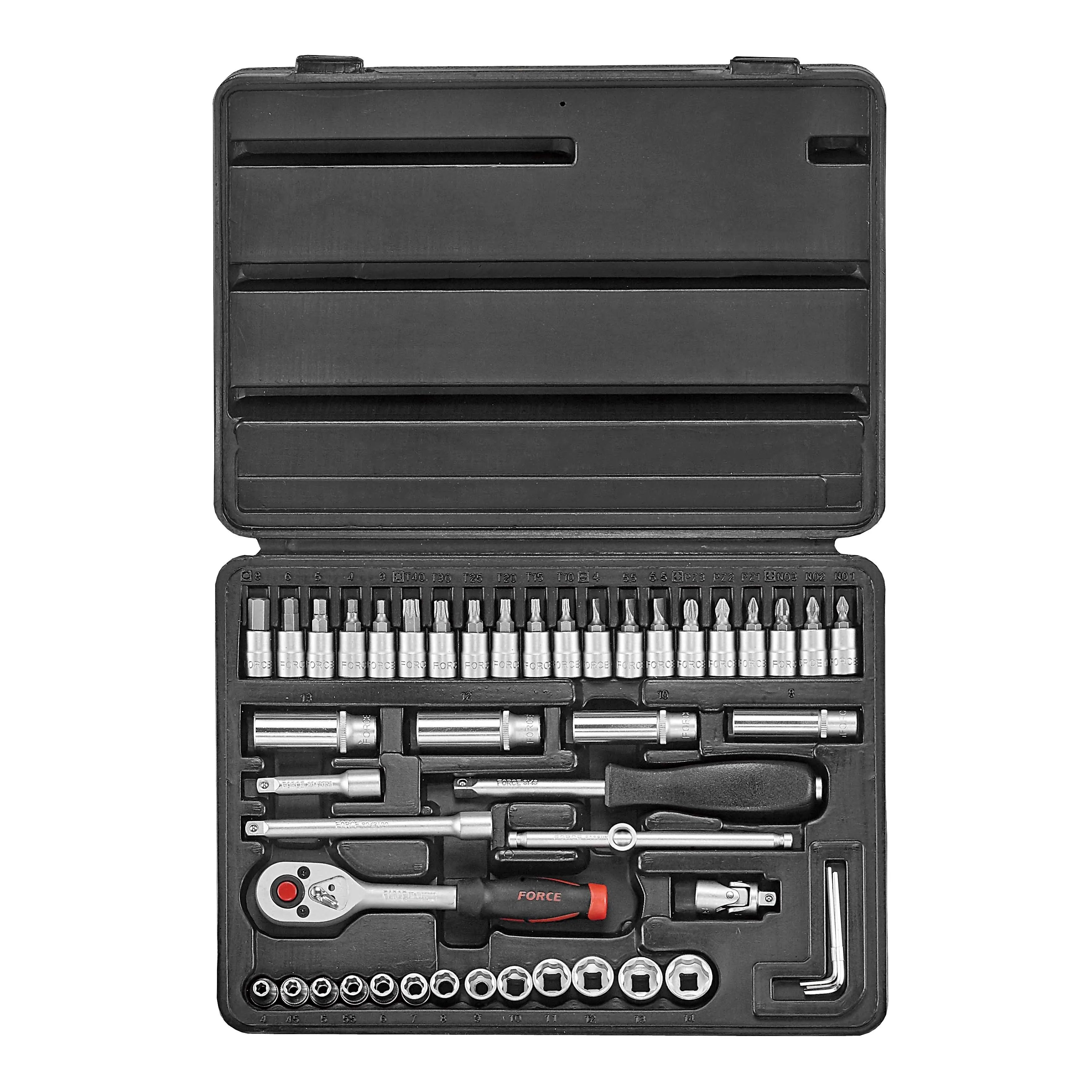 Jgo. dados []1/4 46 pzas. (2461-5) - FORCE