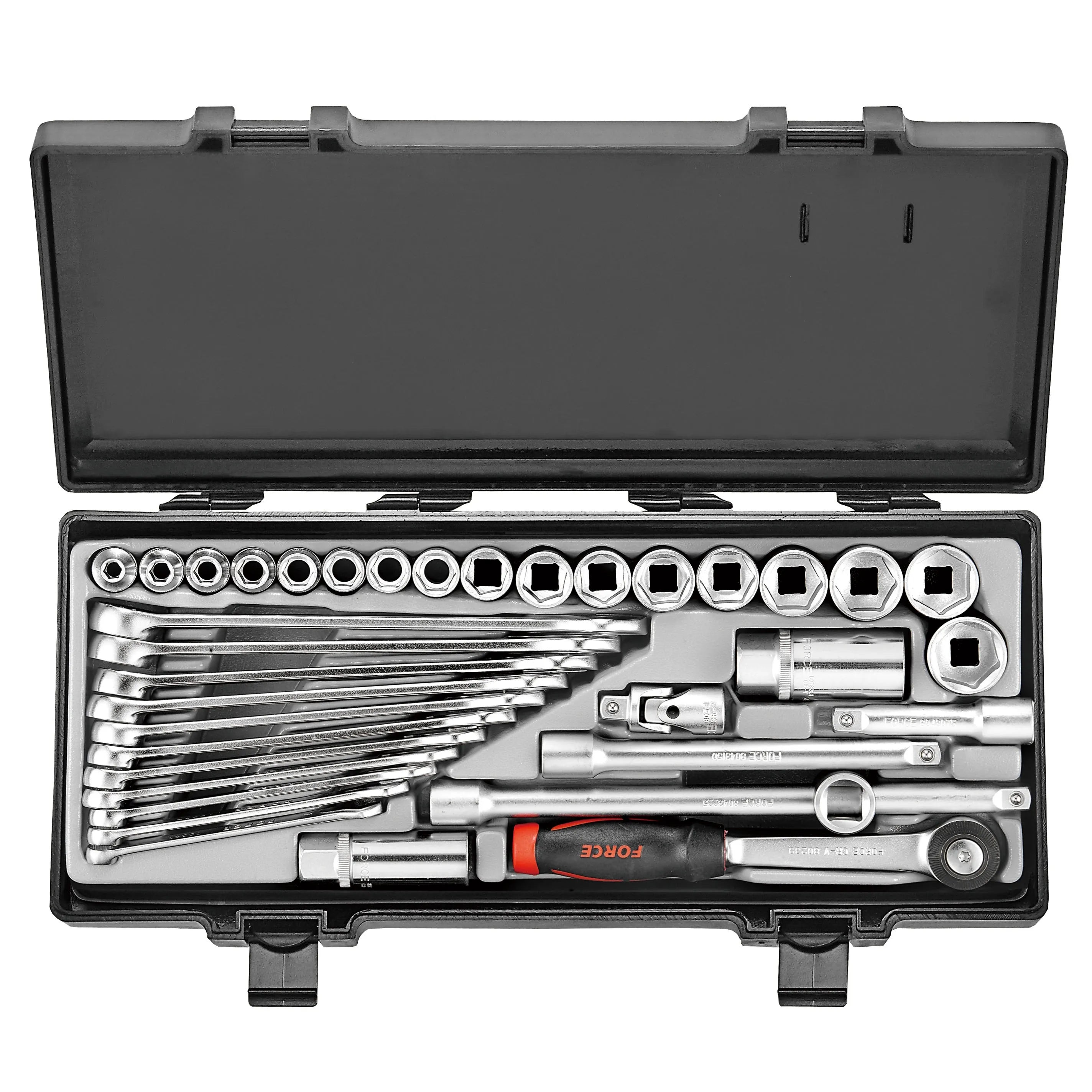 Jgo. dados/llaves 36 pzas. (3361) - FORCE