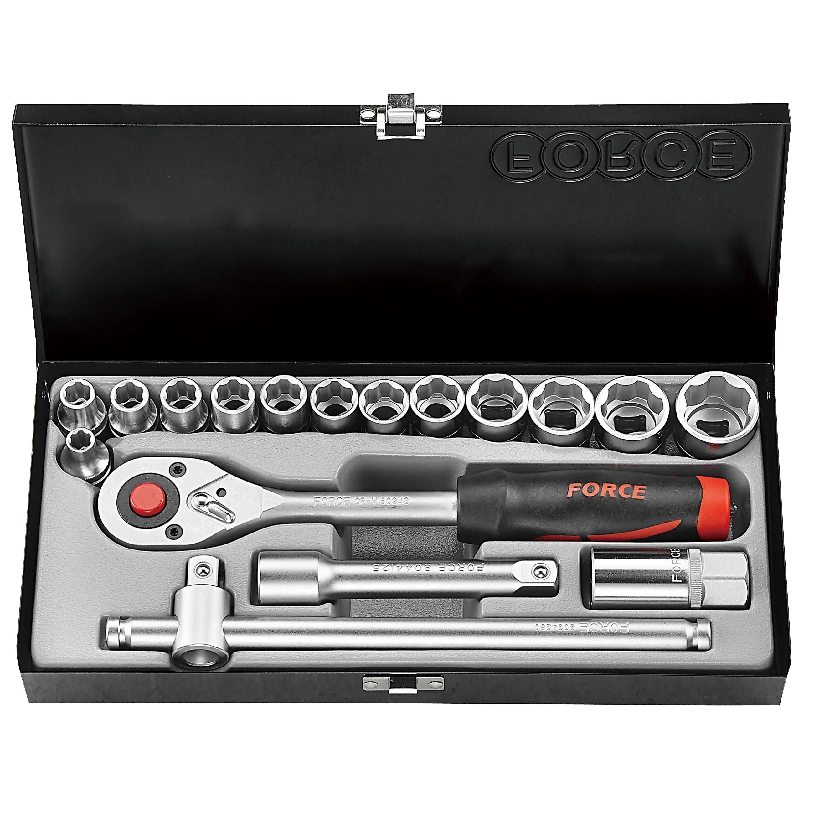 Jgo. dados []1/2 8-26 mm. (4173-9) - FORCE