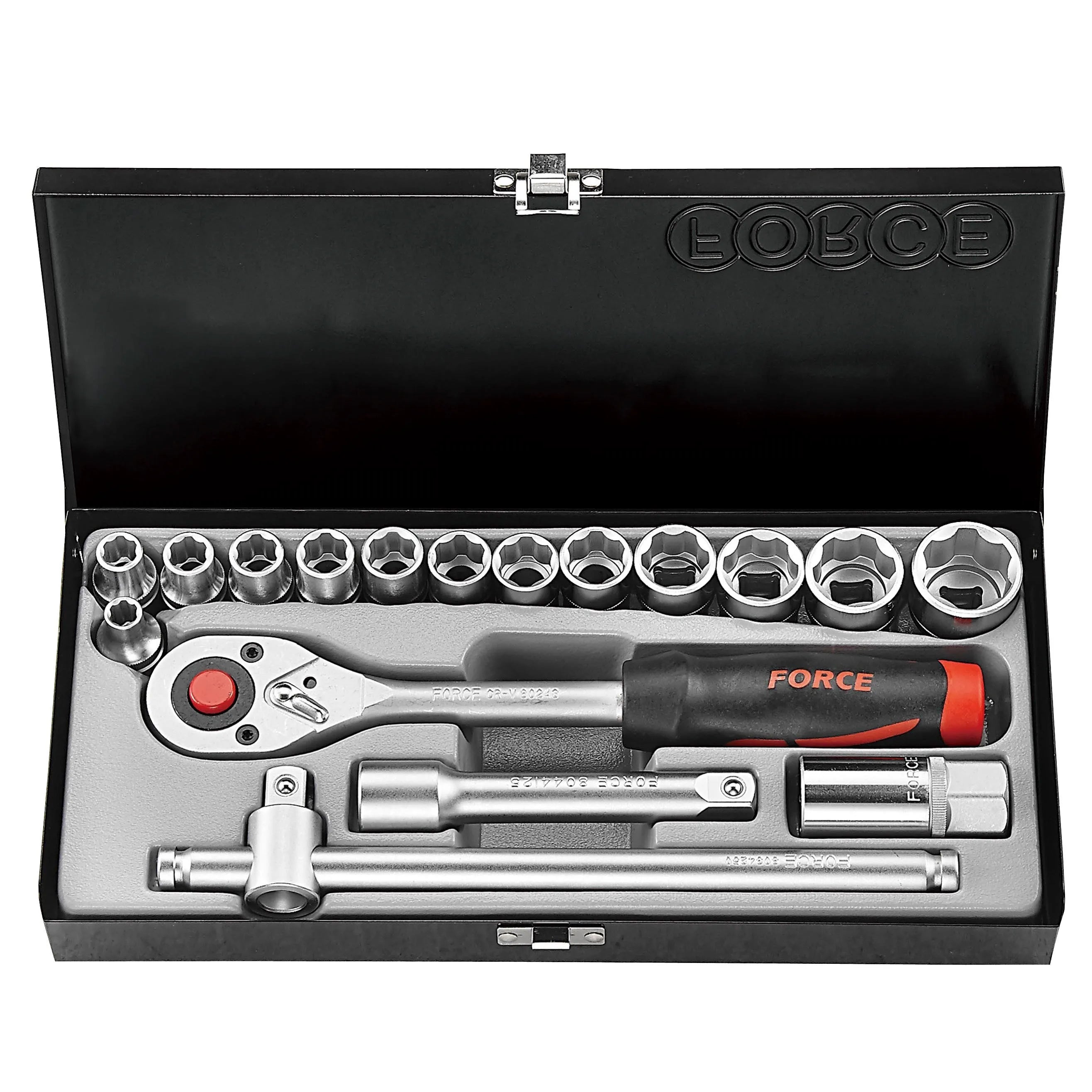 Jgo. dados []1/2 8-26 mm. (4173-5) - FORCE