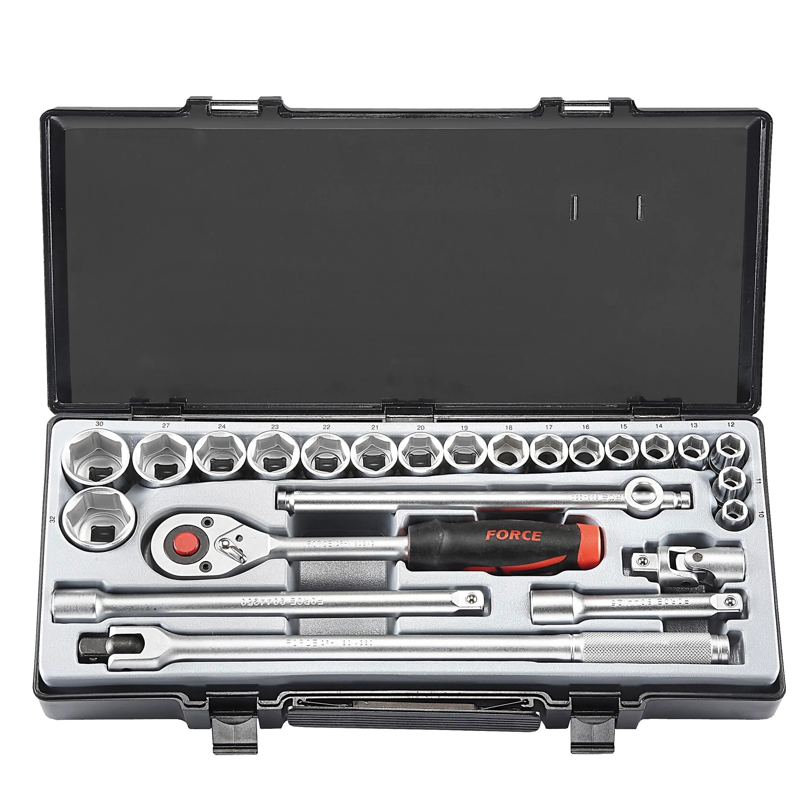 Jgo. dados []1/2 10-32 mm. (4243-9) - FORCE