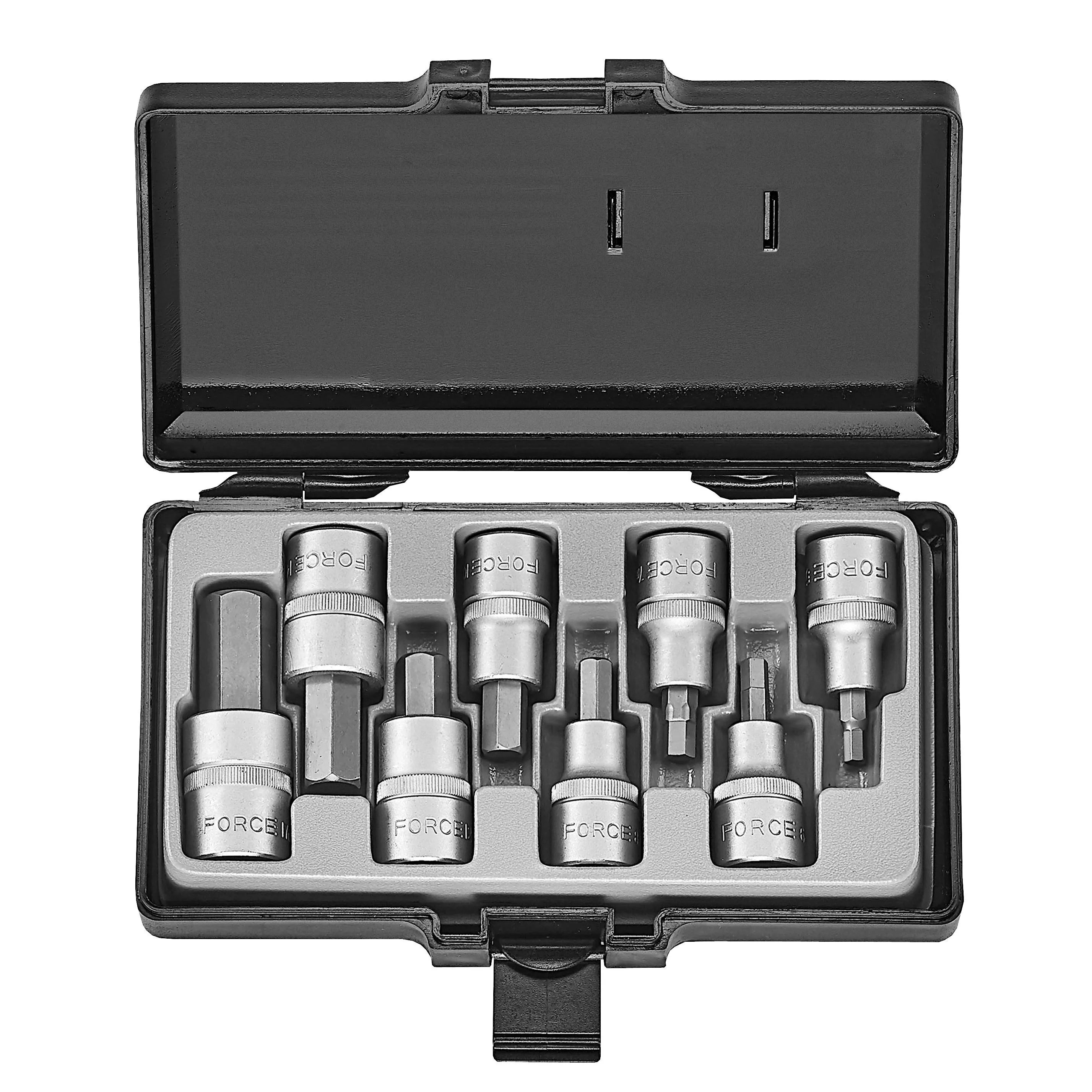 Jgo. dados allen 5/32-5/8 8 pzas (4091s) - FORCE