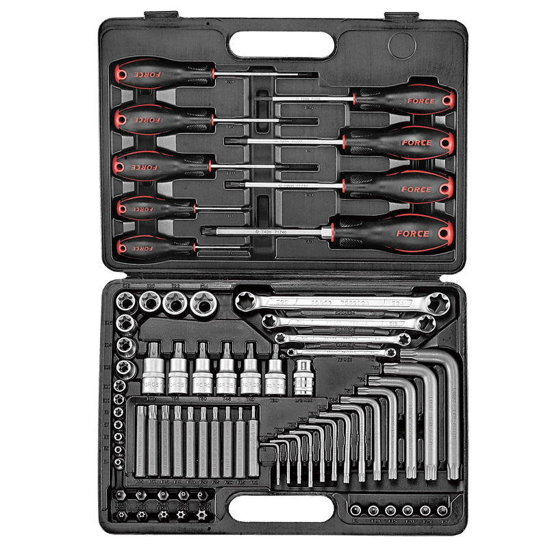 Jgo. dados/llaves torx 73 pzas. (4731) - FORCE