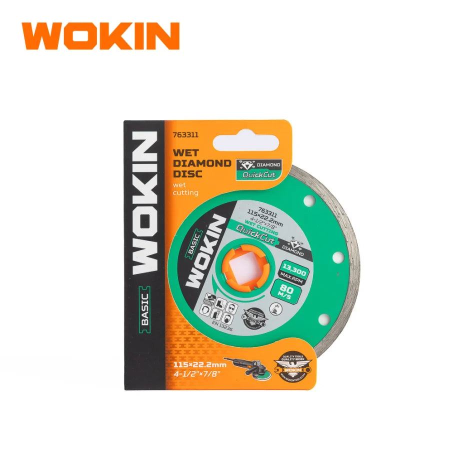 Disco Diamantado Humedo 115(4-1/2)X22.2mm(7/8) Wokin