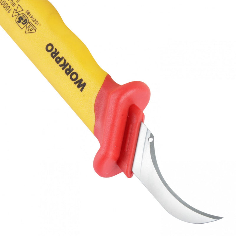 CUCHILLO CORTA CABLE GANCHO LARGO AISLADO 50x180mm