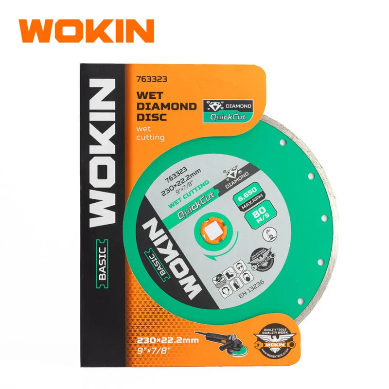 Disco Diamantado Humedo 230(9)X22.2mm(7/8) Wokin