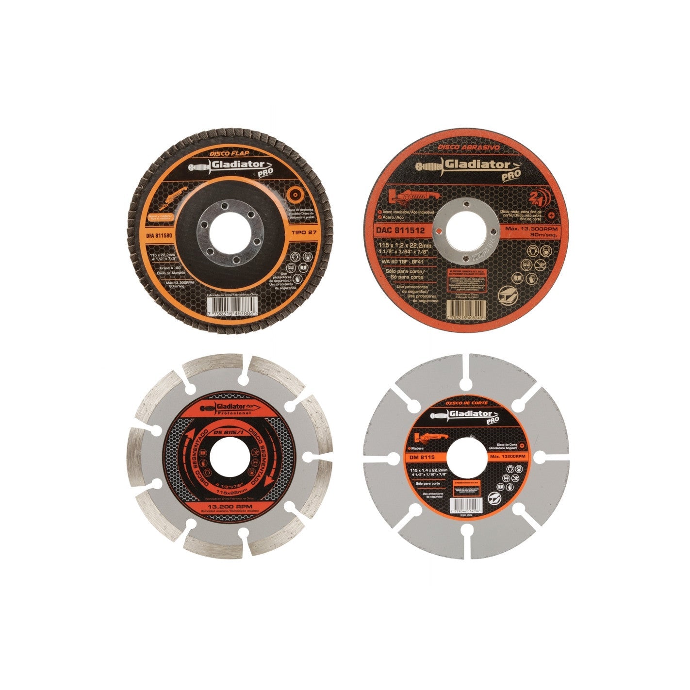 ESMERIL 4 1/2 700W + 4 DISC VEL/VAR AA 415/2/220