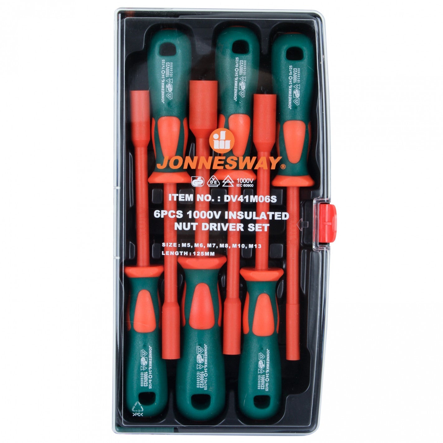 JUEGO 6 PZAS DESTORNILLADORES ELECTRICISTA 1000V JONNESWAY