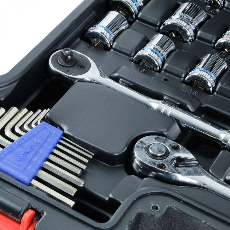 JUEGO DADOS COMBINADOS 1/4 3/8 145 PIEZAS