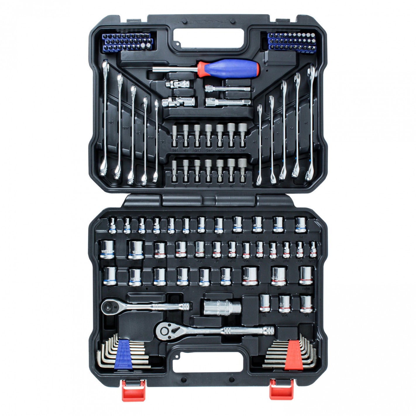 JUEGO DADOS COMBINADOS 1/4 3/8 145 PIEZAS