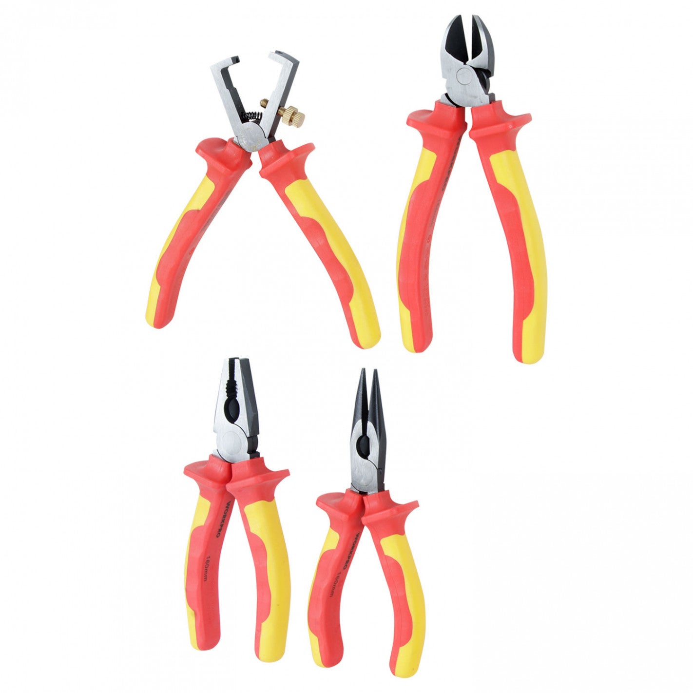 JUEGO DE ALICATES AISLADOS DE 4 PIEZAS WP204703