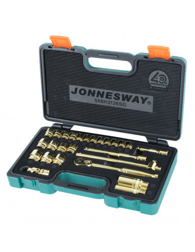 JUEGO de DADOS 3/8 26 Piezas S683126SG (EDICION L) - JONNESWAY