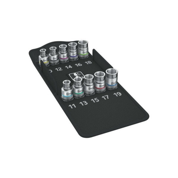 Juego de dados 1/2 8790 HMC HF1 Zyklop 10 piezas Wera