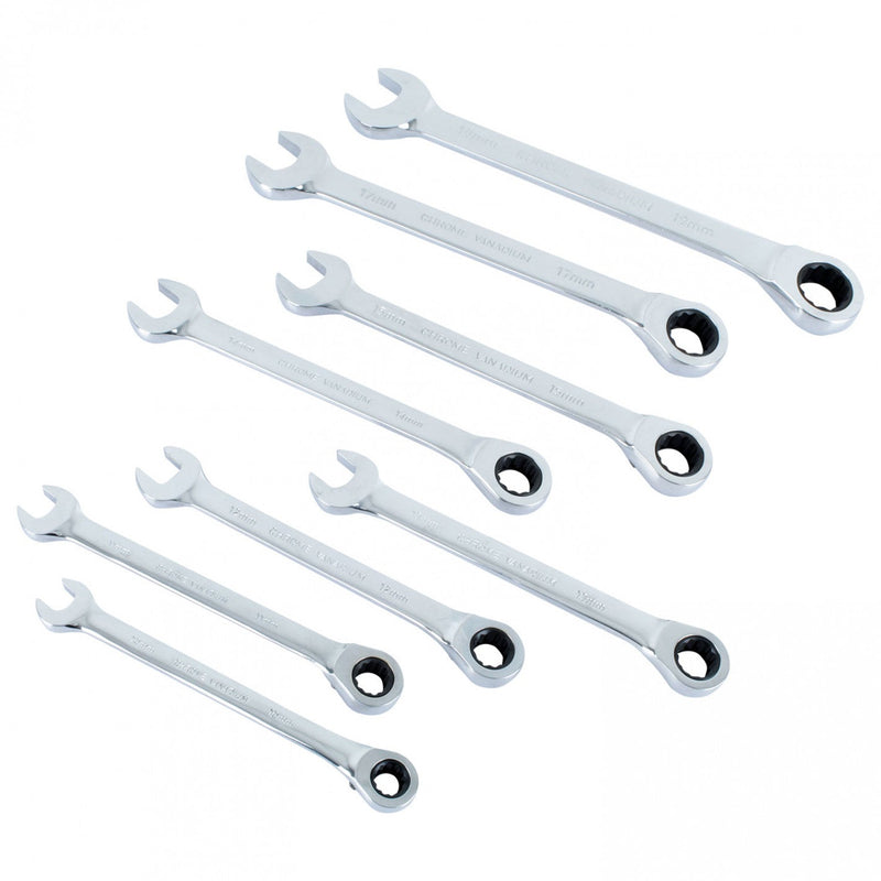 JUEGO de LLAVES COMBINACION con Chicharra 8 pcs W9