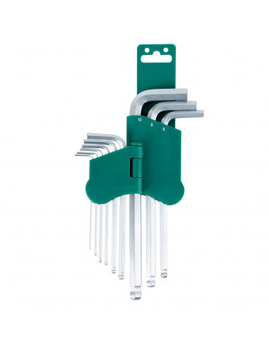 JUEGO de LLAVES HEXAGONALES PUNTA BOLA 9 pcs H05SM