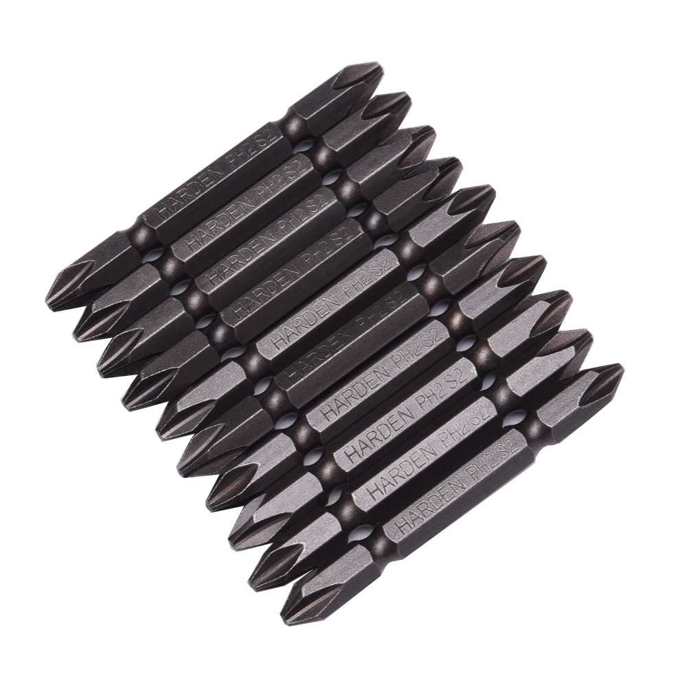 Punta cruz doble PH2X65mm 10 piezas Harden