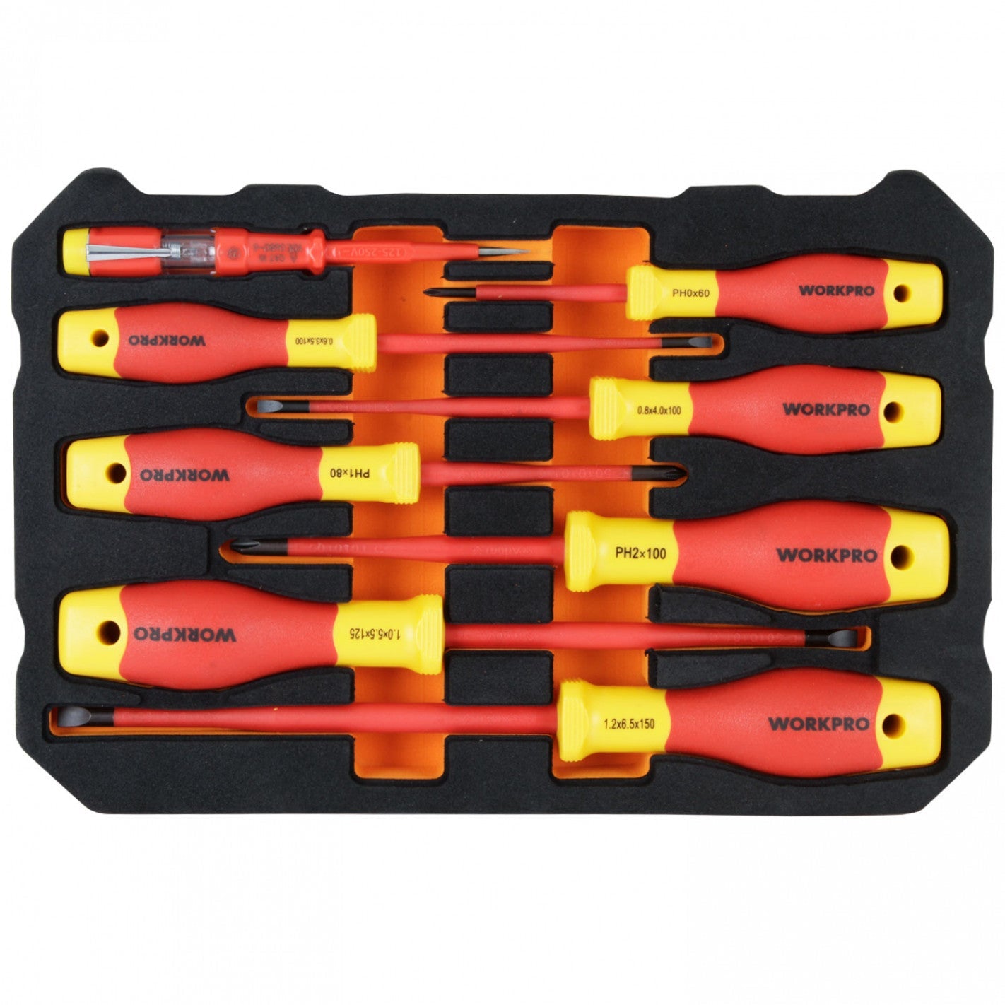 JUEGO DESTORNILLADORES AISLADOS DE 8 PIEZAS