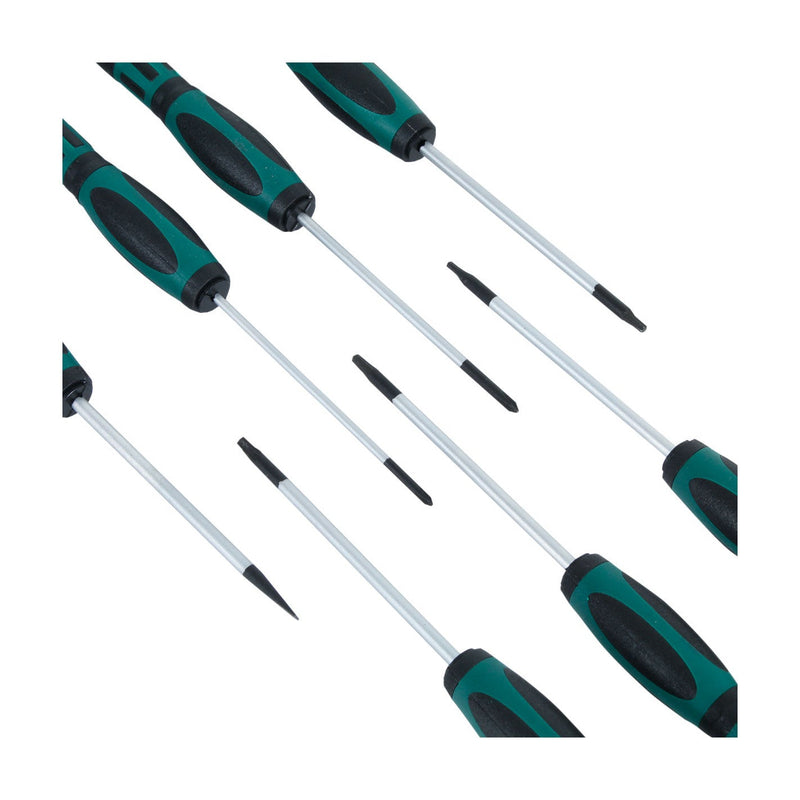 JUEGO DESTORNILLADORES PRECISION 14 piezas