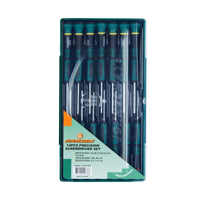 JUEGO DESTORNILLADORES PRECISION 14 piezas