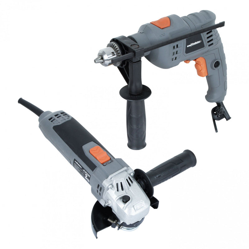 KIT TALADRO 13 MM + ESMERIL 4 1/2 + 10 DISCOS