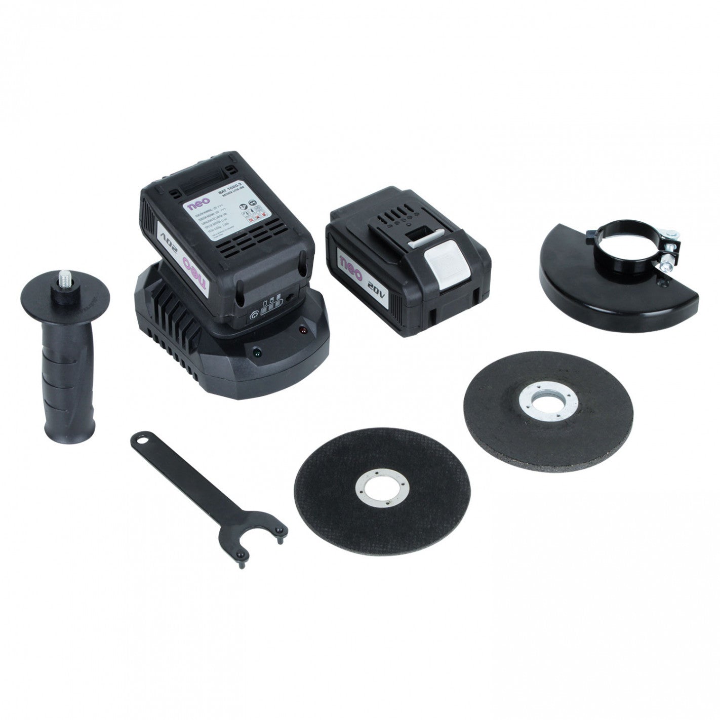 KIT TALADRO + ESMERIL BRUSHLESS 20V 2 BAT 3 AMP