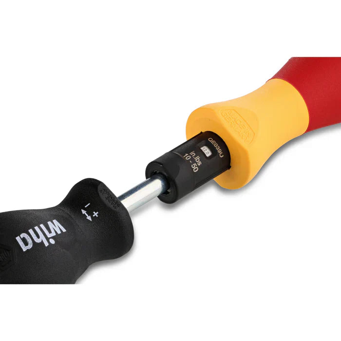 Set destornillador de torque aislado 1.1-5.7Nm con puntas 20 piezas Wiha