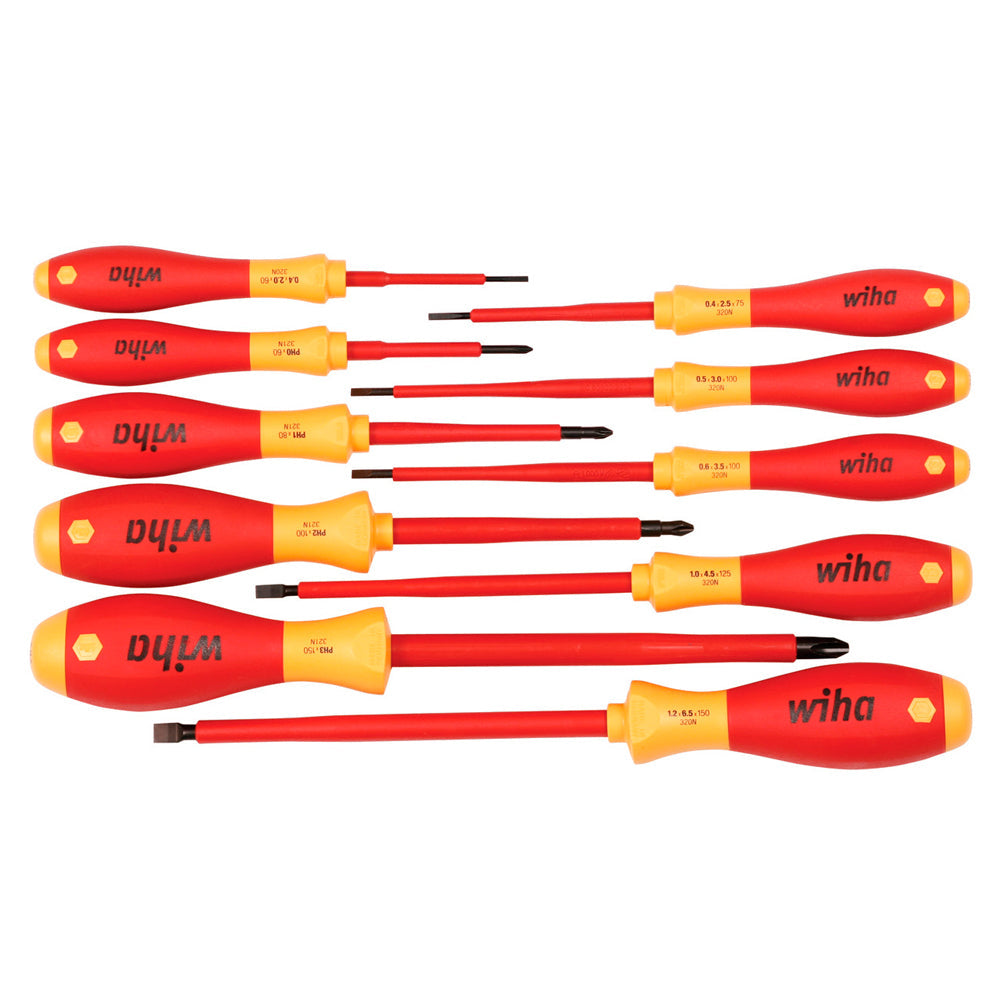 SET DE 10 destornillador AISLADOS A 1000V WIHA