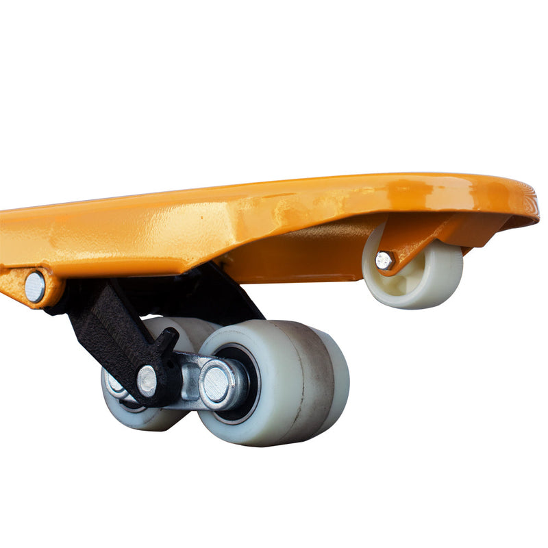 TRANSPALETA MANUAL 2500 KG. NYLON 550 MM